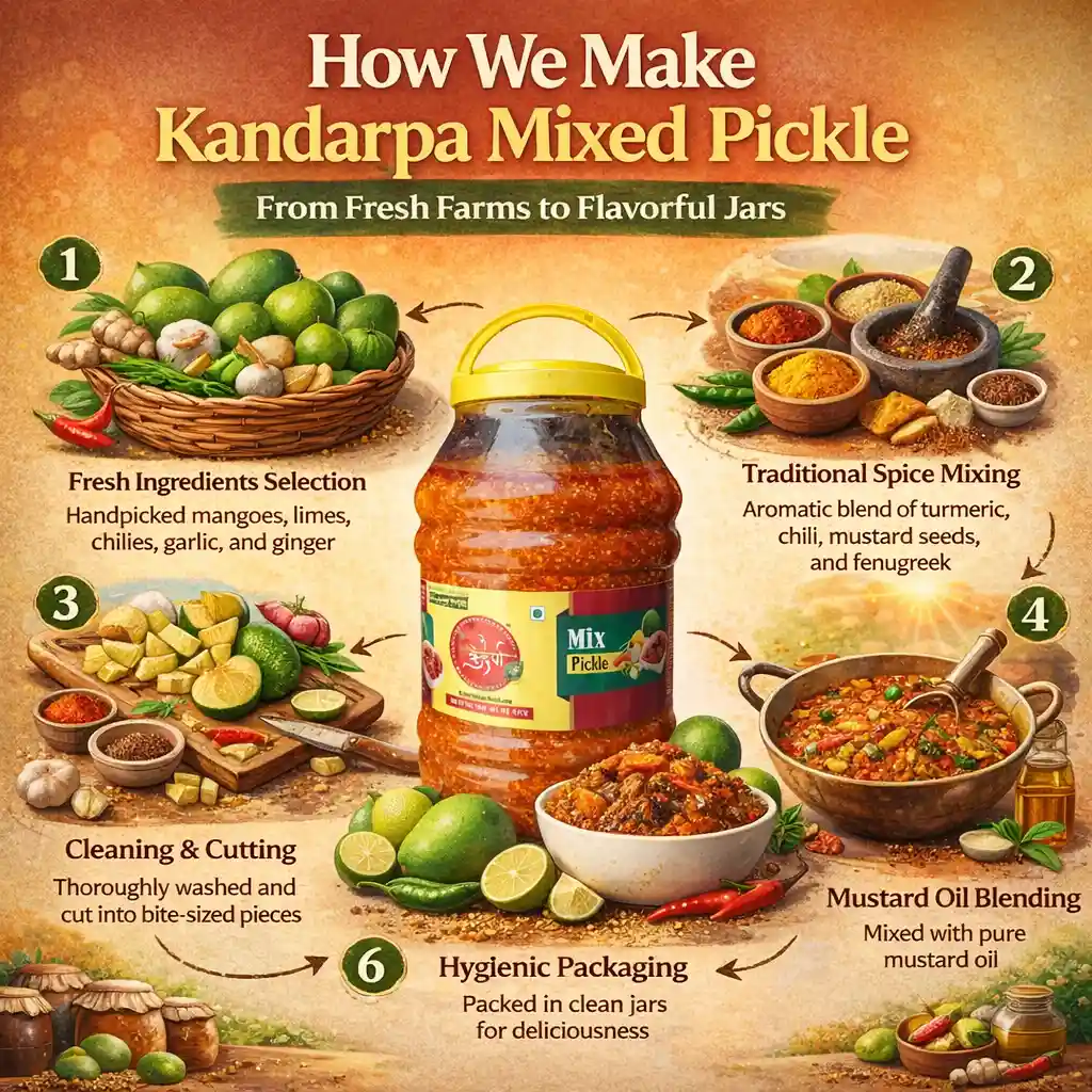 How We Make Kandarpa Mixed Pickle – Our Secret Process
