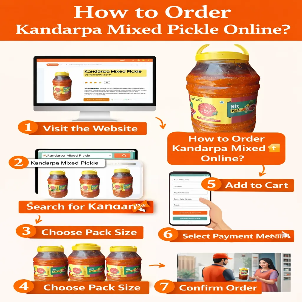 How to Order Kandarpa Mixed Pickle Online?